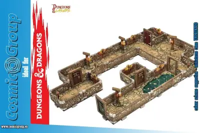 Figurine d&l dwarven mine walls